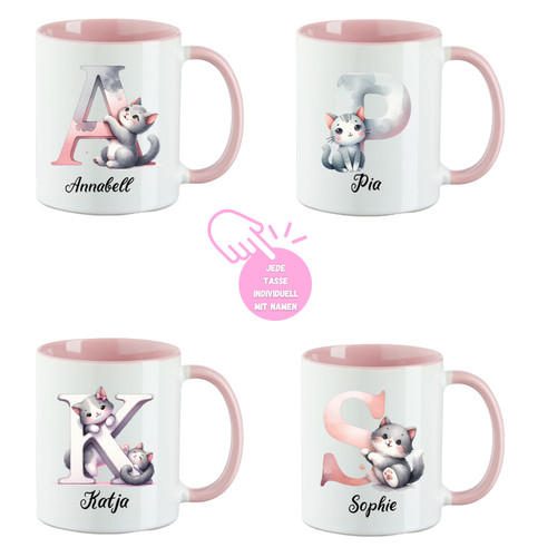 Katze tasse personalisiert - katze, mit