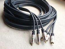 Clicktronic YUV Komponentenkabel (3x Cinch-Stecker/3x Cinch-Stecker, 10m)