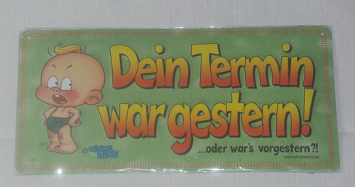 Windel winni blechschild - winni,