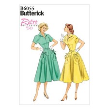 Schnittmuster Elegantes Kleid Butterick B6055 A5 6-14 (Gr. 34-42) Deutsche Anlei