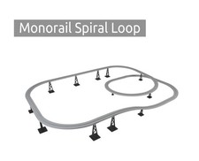 30-TEILIG | Monorail Schienen – kompatibel mit LEGO® Airport Shuttle 6399 | NEU