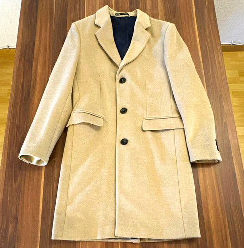 Zara herren mantel - beige, s