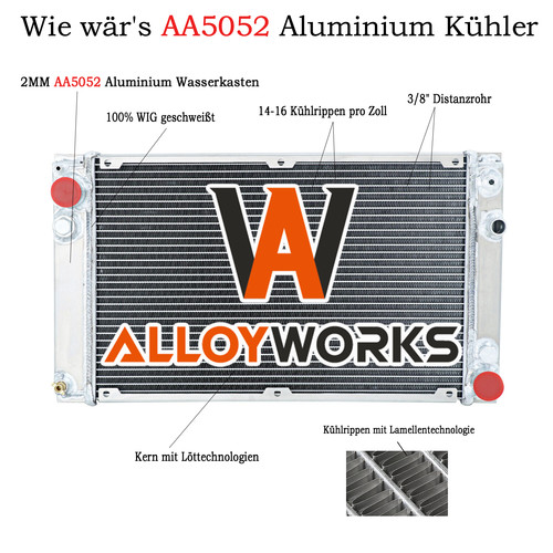 Reihe alu wasserkühler für - 3,