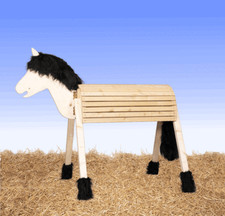 Holzpferd Voltigierpferd 100cm