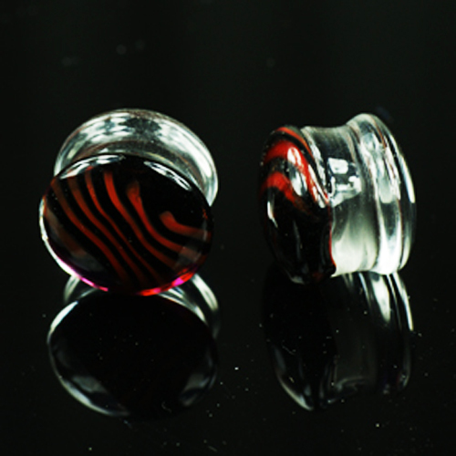Echt glas plug - ohr, piercing