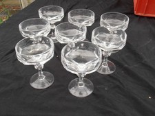 8 Champagnerschalen  Sektschalen, 13 cm h,  Nachtmann Alexandra, Kristall - Glas