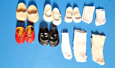 Konvolut 5 Paar alte Puppenschuhe + Strümpfe, für Kruse, Schildkröt u.a.