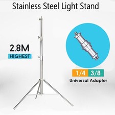 2.8m Edelstahl Lichtstativ