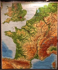 Schulwandkarte Frankreich und