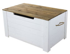 Holztruhe Pascale mit Deckel Schatztruhe Wohnzimmertisch Holztisch Truhe Aufbewa