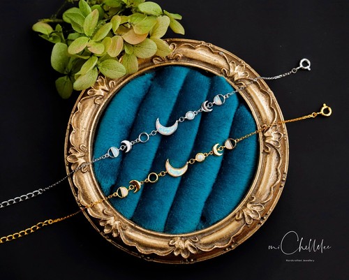 Armband aus weißem - , opal