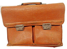 Antiker Retro-DDR-Schulranzen aus Schweineleder von 1970, Vintage