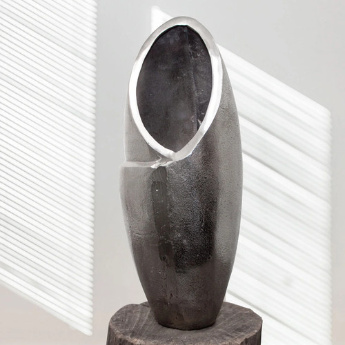Aluminium vase groß - vase,,