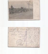 (b91653)   Foto-Ansichtskarte Soldaten mit Tragbahre, Inf. Rgt. 91 nach Dor