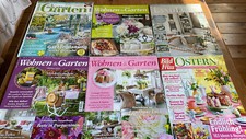 6 verschiedene Wohnen und Garten Zeitschriften