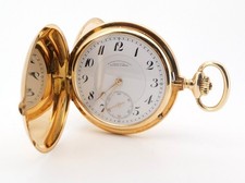 A. LANGE & SÖHNE DUF 52mm Savonette in 14k Gold BOX Unterlagen 1924