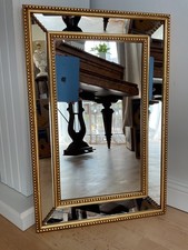 Vintage Wandspiegel aus vergoldetem Holz 60:40 cm Frankreich  1950er-Jahre