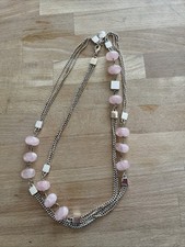 snö of sweden Halskette mit Rosequarz 120cm