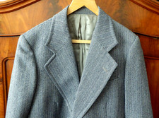 Vintage Herren Sport Coat Blazer Jacke Sakko Herringbone Fischgrät-top Qualität