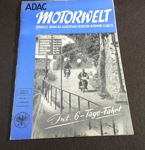Adac motorwelt 1951 - 10, |