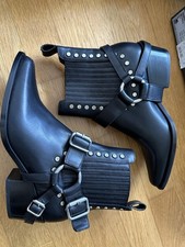 Diesel Black Gold Leder Biker Boots