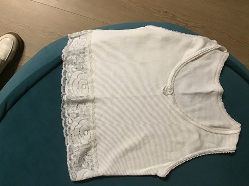 Crop top weiß - crop, spitze