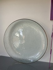 Großer Teller struktur Glas