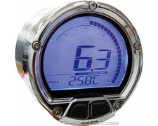 Drehzahlmesser Temperaturanzeige KOSO DL-02R 12V Digital Chrom Roller Motorrad