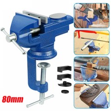 MINI SCHRAUBSTOCK 80MM MIT TISCHKLEMME 360° DREHBAR TISCHSCHRAUBSTOCK KLEIN