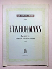 Noten. Hoffmann. Miserere. b-moll.  Klavierauszug mit Text.