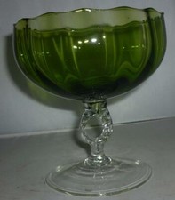 GROSSE RETRO GRÜN SEKTGLAS