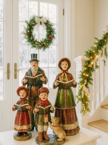 Nostalgie figuren familie - familie, chor