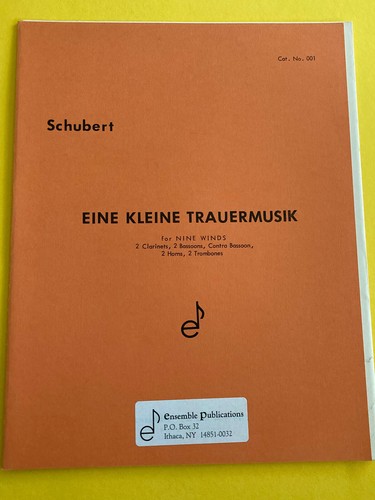 Eine kleine trauermusik franz - kleine, trauermusik,