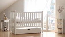 YappyMove Babybett Pendelbett Buche – wie neu + neue IKEA Matratze