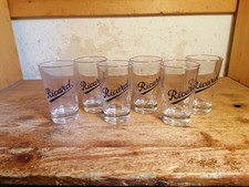 6 schöne französische Gläser der Ricard Pastis 