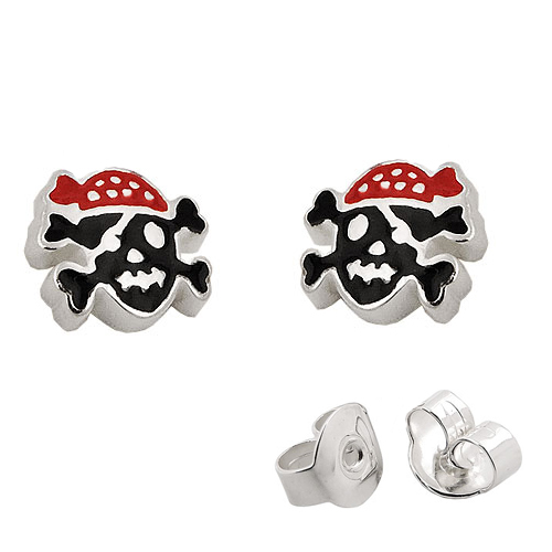 Jungen pirat ohrstecker - pirat,