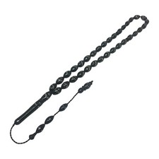 Gümüş İşlemeli Kuka Tesbih 925 Ayar Tespih Tasbih Amber Gebetskette 925 Silber