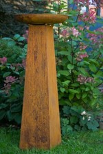 Pflanzschale Feuerschale Pflanzsäule Säule Rost H124cm