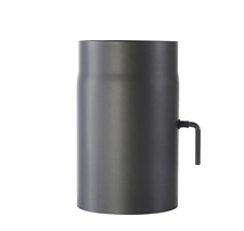 OFENROHR KAMINROHR SENOTHERM GUSSGRAU KAMINO 2MM STARK 120X250MM + DROSSELKLAPPE