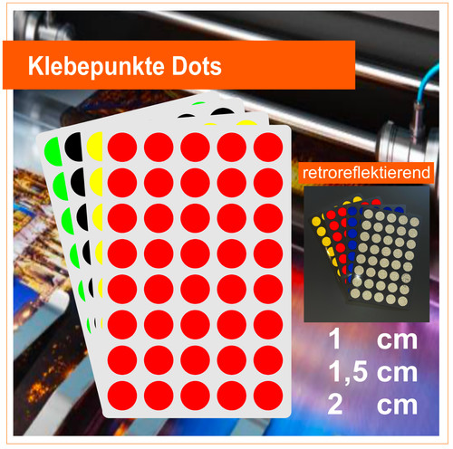 Dots klebepunkte normale - -,