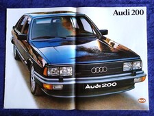 AUDI 200 Typ 43,  Prospekt  8.1980, Großformat DIN-A-3