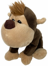 Plüsch Affe Stofftier ca 23cm Schimpanse Stofftier Braun Kuscheltier Plüschtier