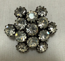 Alte Vintage Strass Brosche