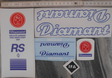 Aufklebersatz,DIAMANT,Fahrrad,RS,Sport,Blau,DDR,Radsport