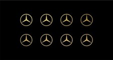Mercedes Logo Vinyl Decals