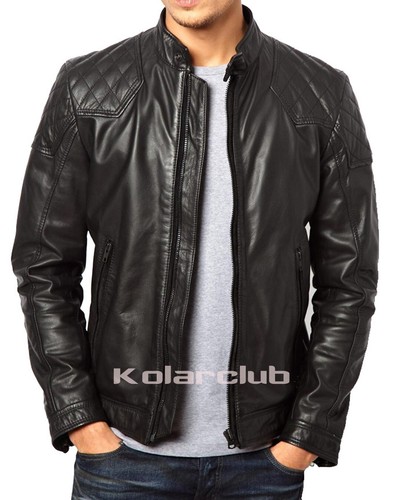 Herren schwarze lederjacke - herren,