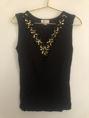 Vivien caron schwarzes top - vivien, caron: