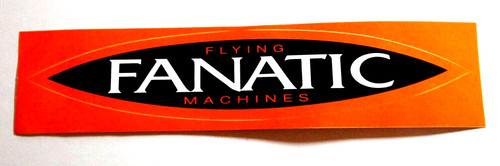 Werbe aufkleber fanatic - fanatic, flying