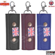 Echtleder Schlüsselanhänger 100% reines Leder, Union Jack Flagge (#Art 3)