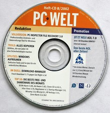 Für Sammler: Heft-CD PC WELT 8/2002